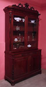 Mahagoni-Vitrine, Toskana, 19. Jh.